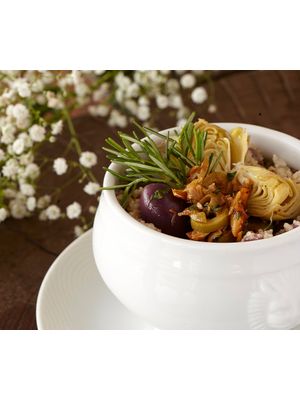 Couscous Marroquino com Amêndoa e Bacalhau