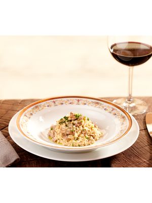 Risoto de Mignon e Mix de Mostardas