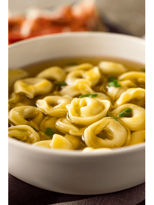 Tortellini sabor Carne e Presunto ao molho Pomodori