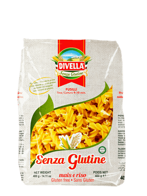 Fusilli Sem Glúten Italiano 400G Divella