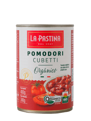 Tomate Cubetti Orgânico Italiano 400g La Pastina