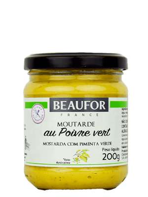 Mostarda Dijon Com Pimenta Verde 200G Beaufor