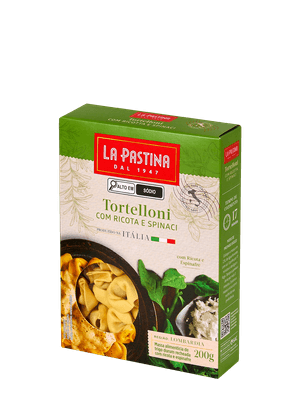 Tortelloni Ricota E Espinafre Italiano 200G La Pastina