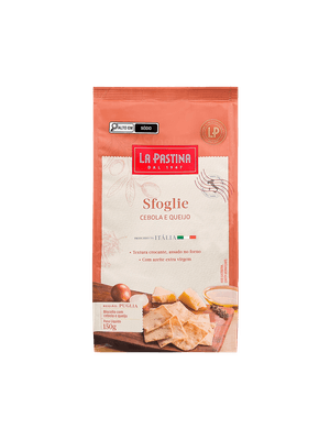 Biscoito Crocante de Cebola e Queijo Italiano 150G La Pastina