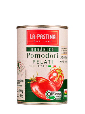 Tomate Pelati Orgânico Italiano 400G La Pastina