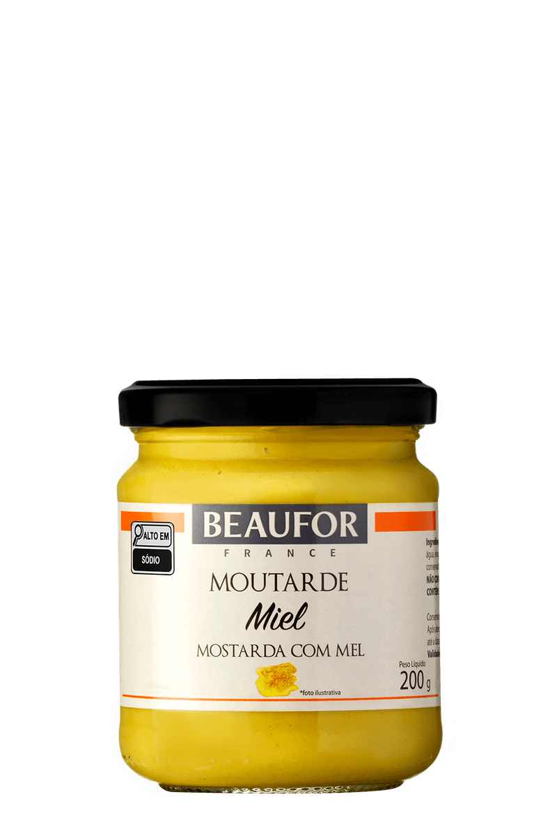 013521 - Mostarda Dijon com Mel Beaufor 200g_