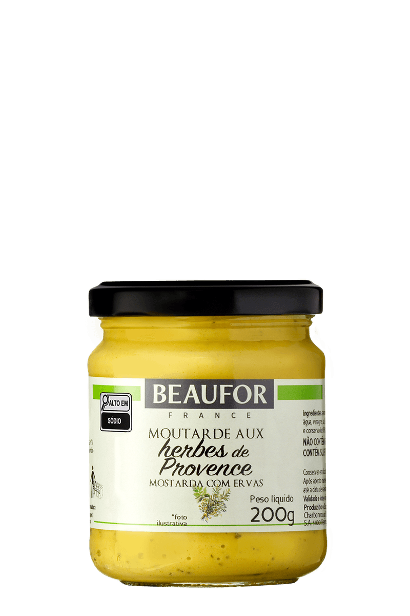 013524 - Mostarda Dijon com Ervas de Provence Beaufor 200g