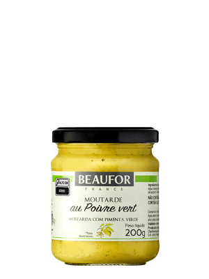 Mostarda Dijon Com Pimenta Verde 200G Beaufor