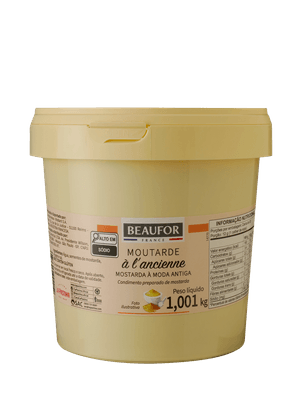 Mostarda Francesa Beaufor Ancienne Balde 1,001kg