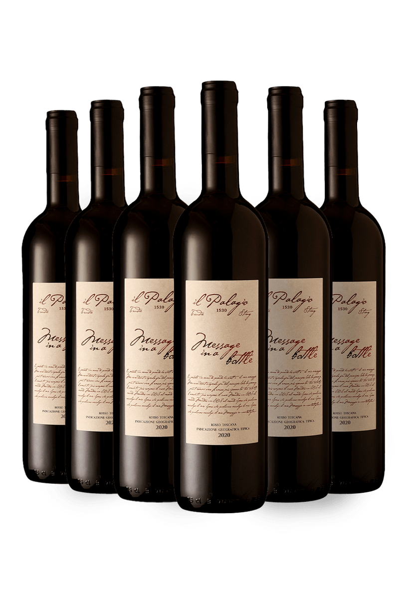 025977 - kit 6 Il Palagio Message In a Bottle Sangiovese Toscana IGT