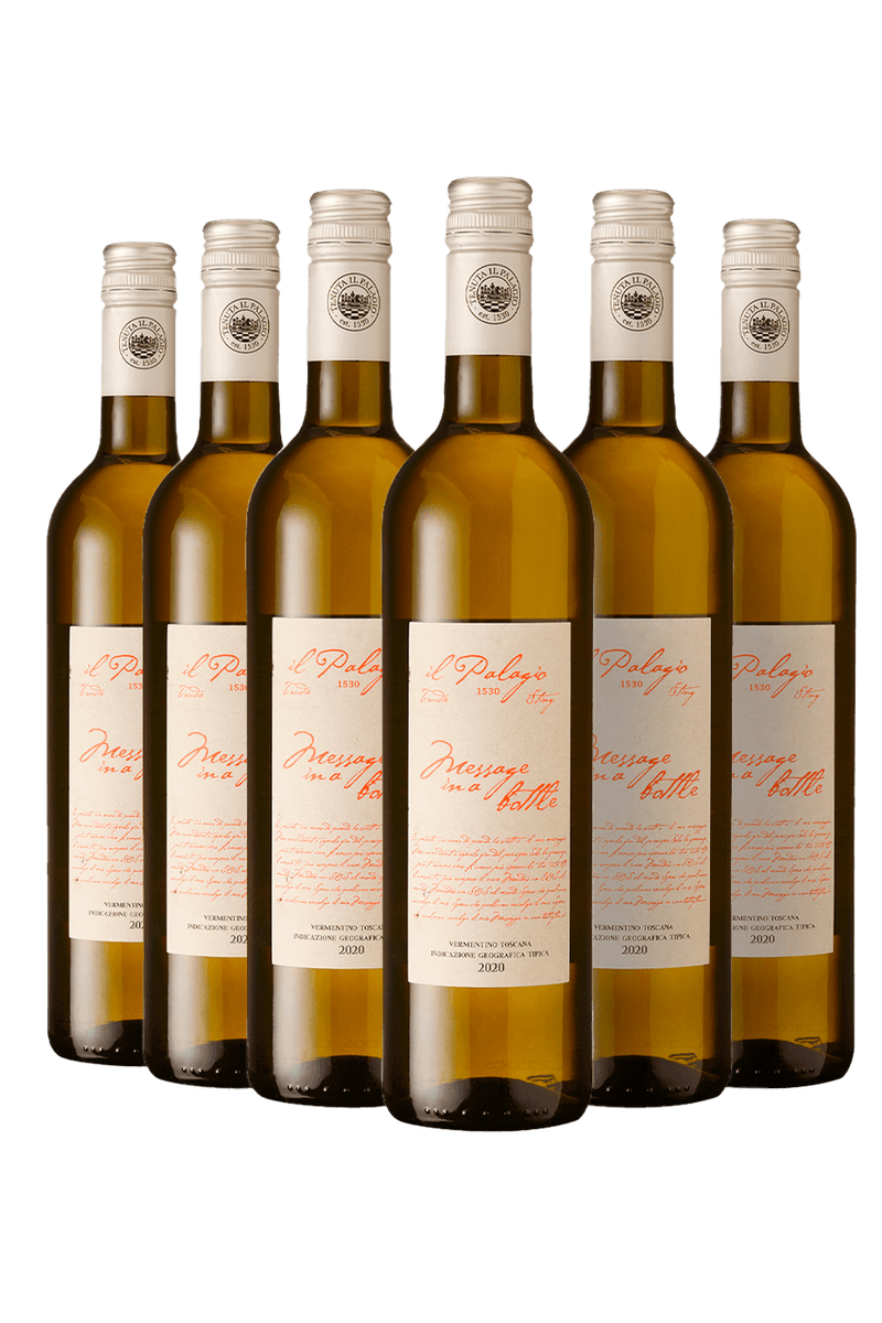 025978 - kit 6 Il Palagio Message In a Bottle Vermentino Toscana IGT